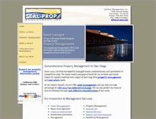 Tablet Screenshot of cal-prop.com